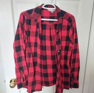 Red and Black Plaid Shirt